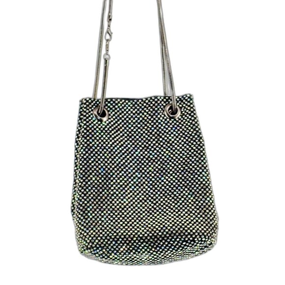 Jeweled Diamanté Rhinestone Metal Clutch Crossbody Clutch Bag Removable Handle - Picture 3 of 14